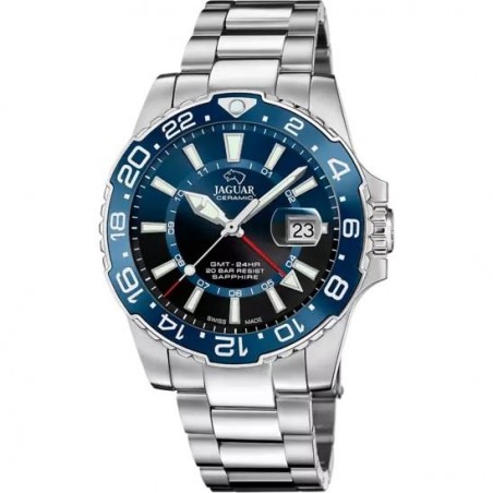 Reloj Suizo Jaguar Ceramic GMT Para Hombre