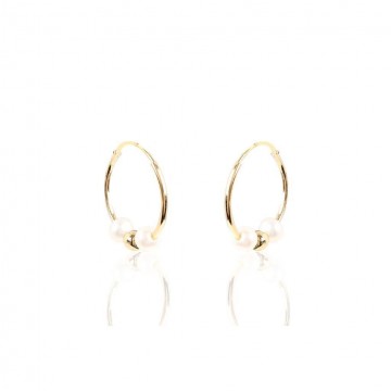 Pendientes Oro 18K Perlas