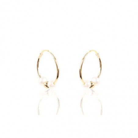 Pendientes Oro 18K Perlas