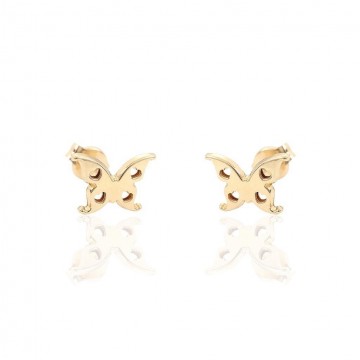 Pendientes Oro 18K Mariposa