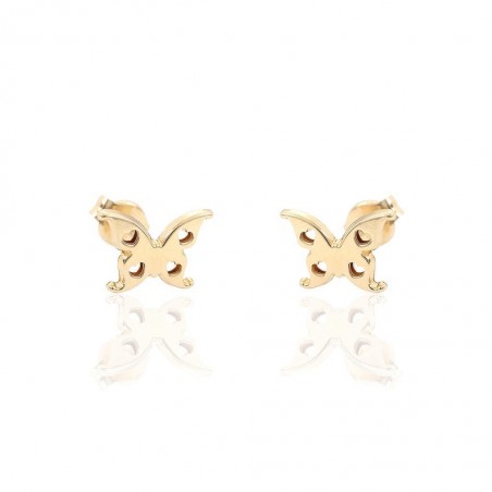 Pendientes Oro 18K Mariposa