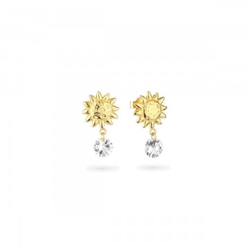 Pendientes Gold piedra azul SOLE