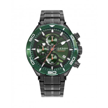 Reloj Viceroy Ip negro con bisel color verde 20 atm