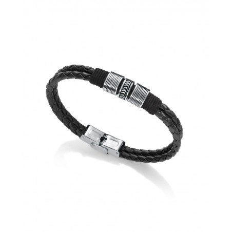 Pulsera Acero y Piel de Hombre Viceroy Beat