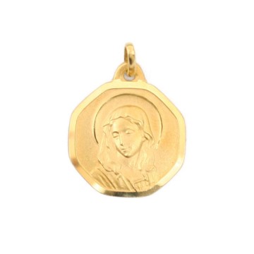 Medalla Oro 18K Virgen Niña