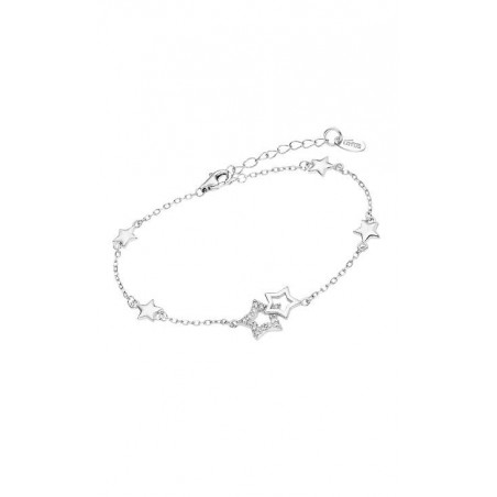 Pulsera de Plata Lotus Estrellas